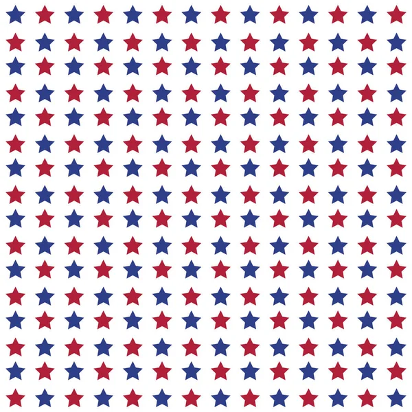 Seamless Pattern American Flag Vector Illustration — Stock Vector