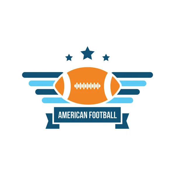 American Football Ikone Vektor Illustration — Stockvektor