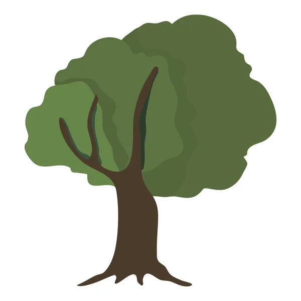 Ağaç Silueti Simgesi Vektör Illüstrasyon Grafik Tasarımı — Stok Vektör