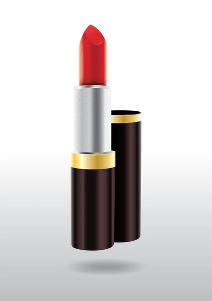 Rouge Lèvres Rouges Lèvres Isolés Sur Fond Blanc — Image vectorielle