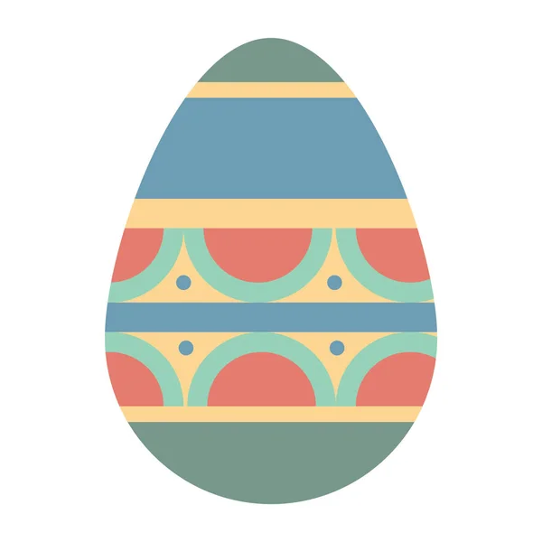 Icono Huevo Pascua Estilo Diseño Plano — Vector de stock