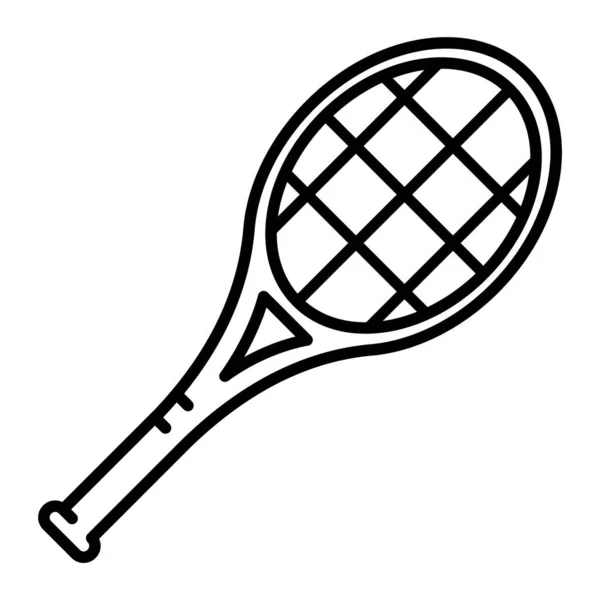 Icono Pelota Tenis Estilo Dibujos Animados Aislado Sobre Fondo Blanco — Vector de stock