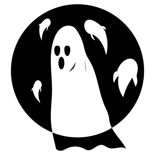 Illustration Vectorielle Fantôme Halloween — Image vectorielle