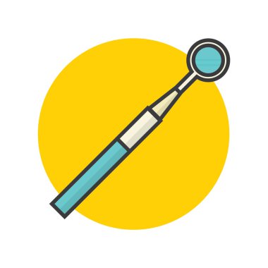 Düz renkli tıbbi araç simgesi. vektör illüstrasyonu