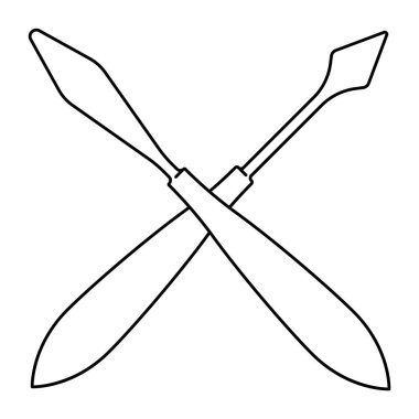 çapraz kılıçların vektör illüstrasyonu