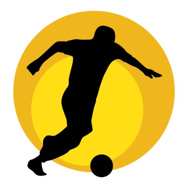 Bir futbolcunun silueti