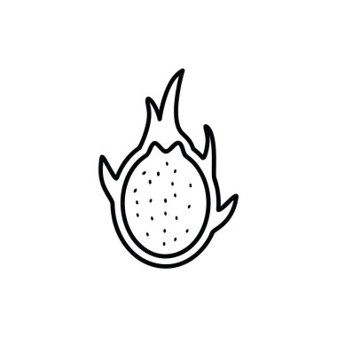 Bir karpuzun basit el çiziminin vektör çizimi