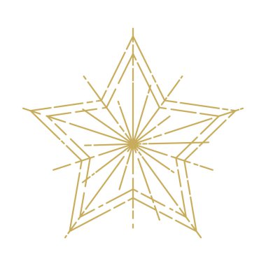 Bir Noel kar tanesinin vektör çizimi