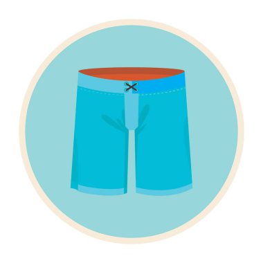 Beyaz arkaplan vektör illüstrasyonunda düz stil simgesini kısaltır