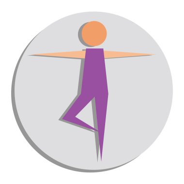 Zıplama çubuğu olan bir adamın vektör çizimi