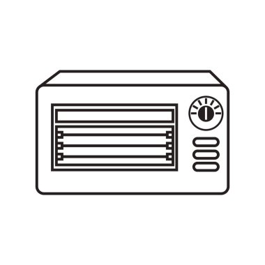 Beyaz arka planda siyah tarzda izole edilmiş bir sinema ikonu. vektör illüstrasyonu