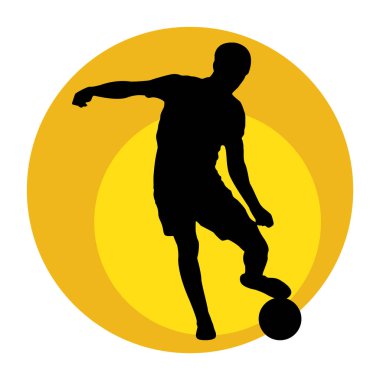 Taşaklı bir adamın vektör silueti