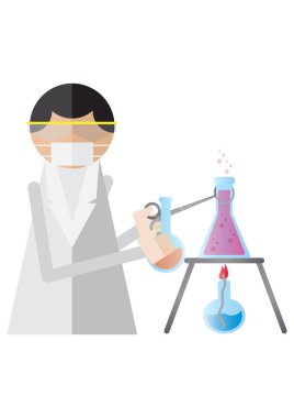 Kimya simgesi vektör illüstrasyonu