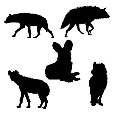 bir köpeğin vektör silueti