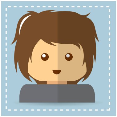 Basit grafik simgesi vektör illüstrasyonu 