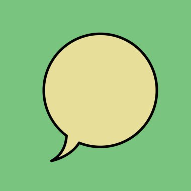 konuşma balonu simgesi, vektör illüstrasyonu