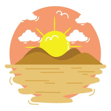 Basit grafik simgesi vektör illüstrasyonu 