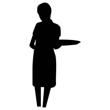 Siyah takım elbiseli bir iş adamının silueti.