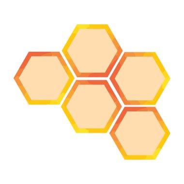 Bal peteği ikonu. vektör illüstrasyonu