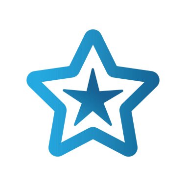 yıldız simgesi vektör illüstrasyonu