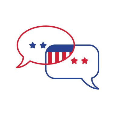 Üzerinde ABD bayrağı olan bir balon çizimi