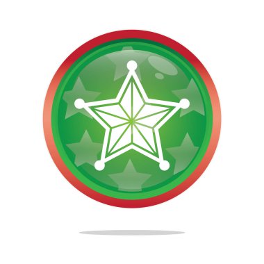 Şerif rozetinin vektör çizimi