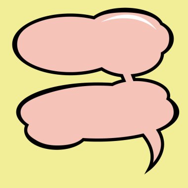 Konuşma baloncukları. vektör illüstrasyonu