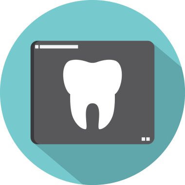 Diş düzlüğü simgesi, vektör illüstrasyonu