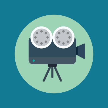 film simgesi tasarımı, vektör illüstrasyon eps10 grafiği