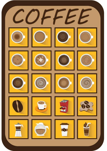 Ilustración Vector Icono Café — Vector de stock