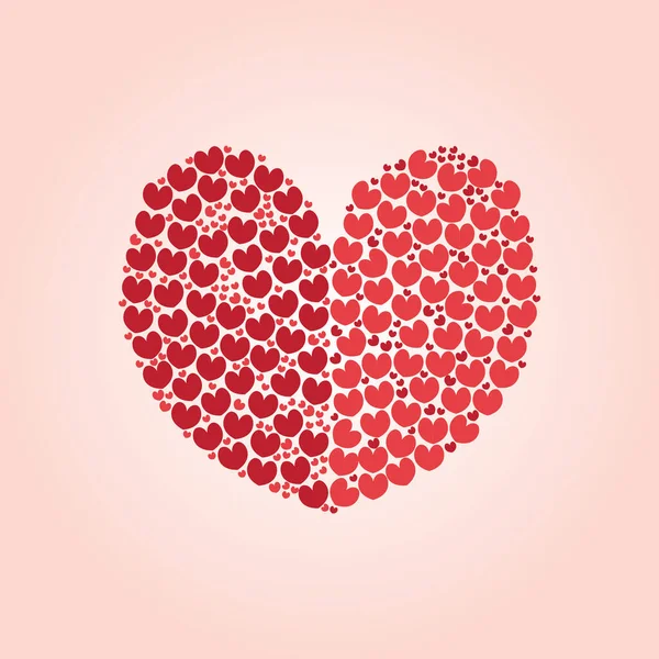 Corazón Forma Amor Símbolo Vector Ilustración — Archivo Imágenes Vectoriales
