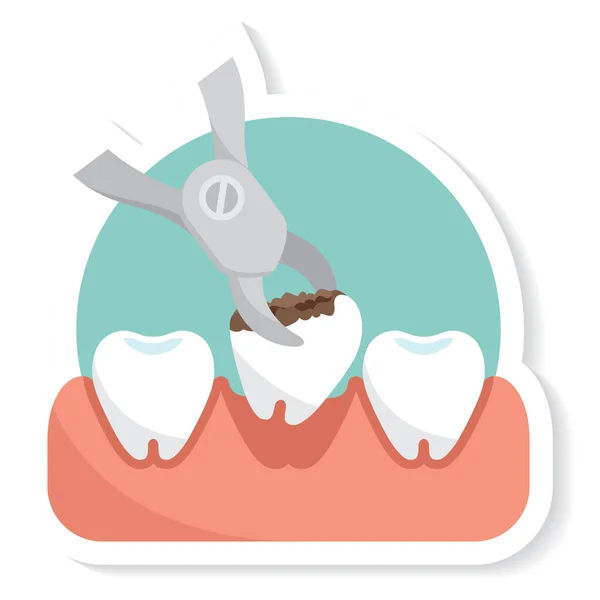 Icono Plano Dental Ilustración Vectorial — Archivo Imágenes Vectoriales