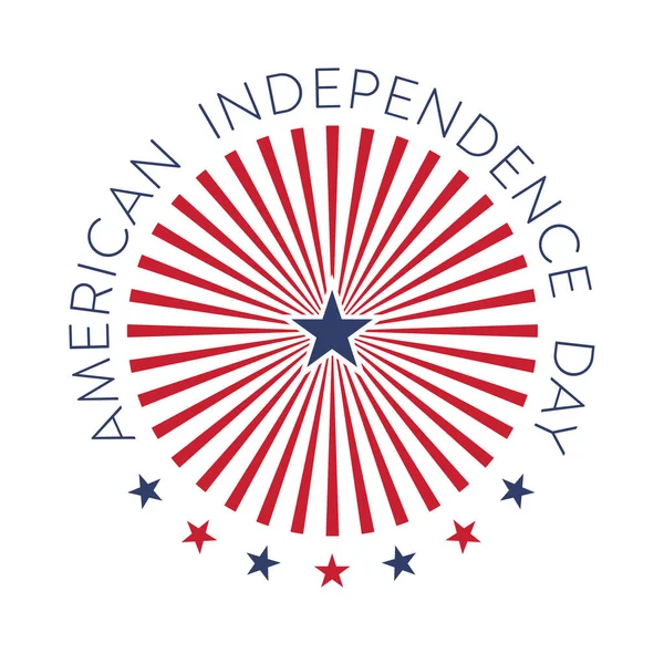 Vector Illustration Happy Independence Day — Stock Vector