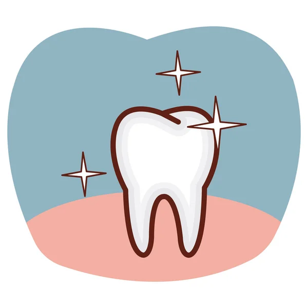 Tooth Icon Dental Care Symbol Vector Illustration — Stock Vector