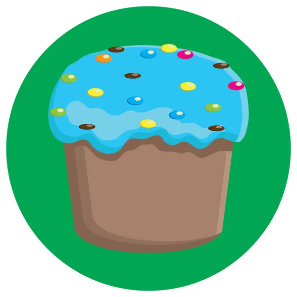 Cupcake Ikon Vektor Illustration — Stock vektor