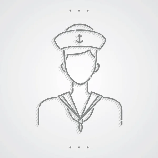 Icono Del Oficial Policía Vector Ilustración — Vector de stock