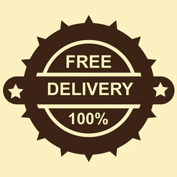 Free Delivery Vector Illustration — Stock Vector