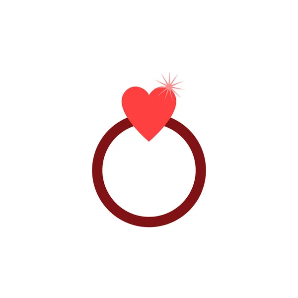 Valentine Day Concept Icon Vector Illustration — Stock Vector