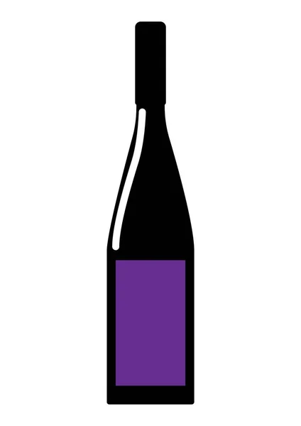 Banner Estilizado Simples Com Ícones Vinho Ilustração Vetorial — Vetor de Stock