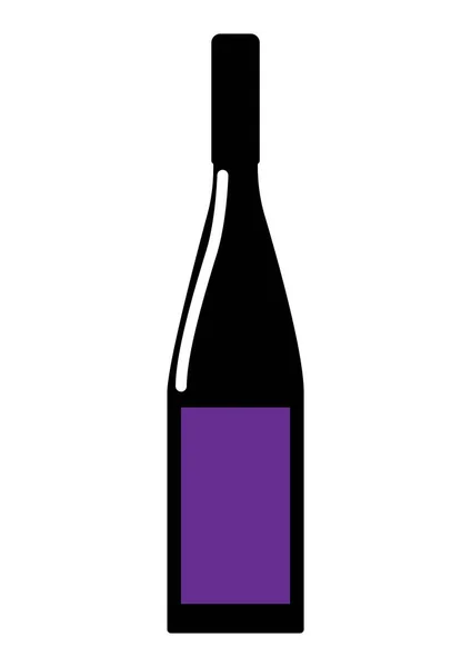 Bannière Stylisée Simple Avec Icônes Vin Illustration Vectorielle — Image vectorielle