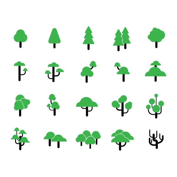 Vector Ilustración Diseño Icono Árbol — Vector de stock