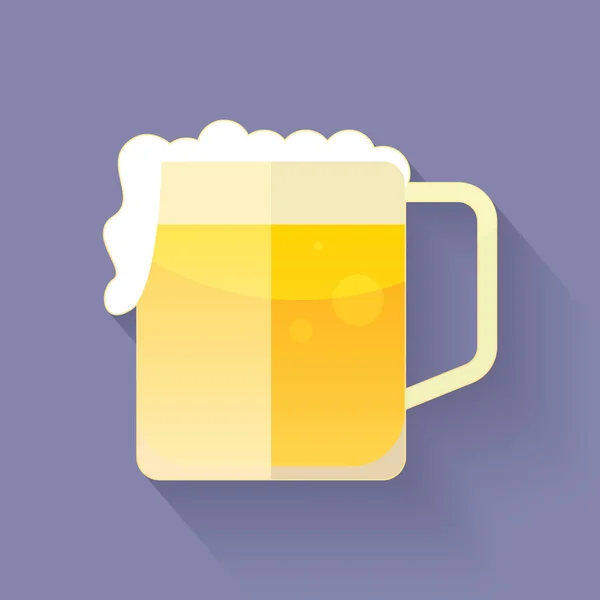 Bier Vector Illustratie Icoon Element Achtergrond — Stockvector