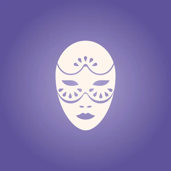 Ilustración Vectorial Una Máscara — Vector de stock