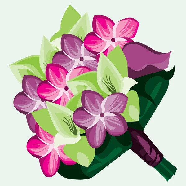 Ilustração Vetorial Flores Bonitas — Vetor de Stock