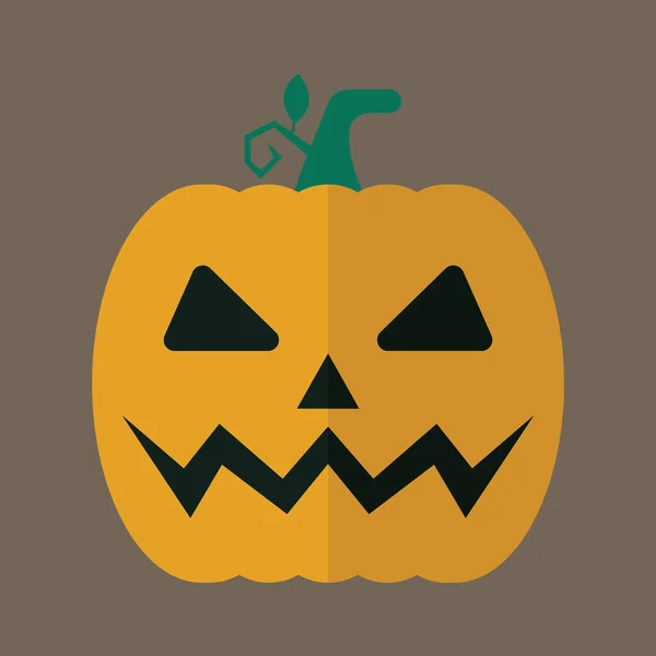 Ícone Abóbora Halloween Ilustração Vetorial — Vetor de Stock