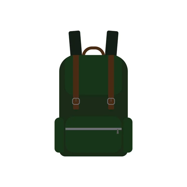 Rucksacksymbol Reisetasche Vektorillustration — Stockvektor