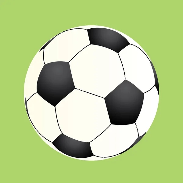 Futebol Ícone Bola Vetor Ilustração — Vetor de Stock