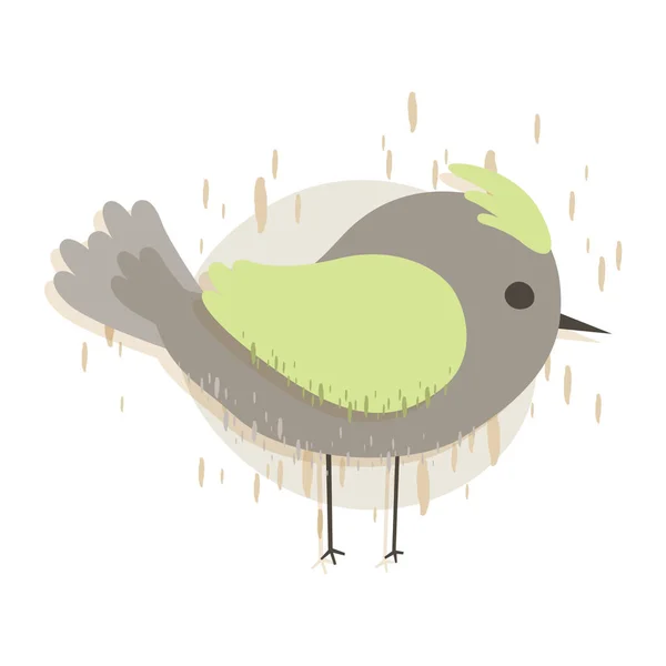 Vektorová Ilustrace Kresleného Postavičky Ptáka — Stockový vektor