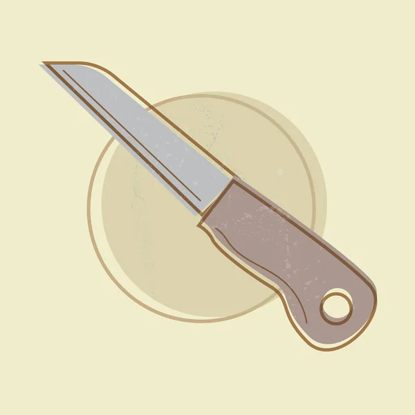 Vektor Illustration Eines Messers — Stockvektor