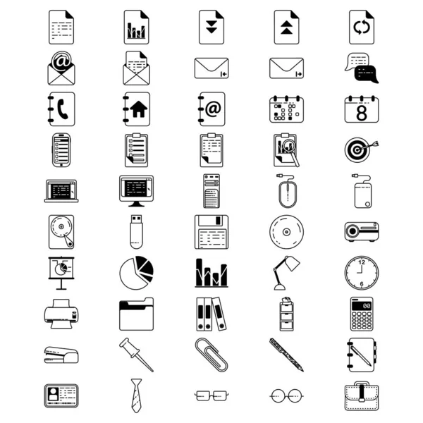 Illustration Vectorielle Des Icônes Éducation Moderne — Image vectorielle